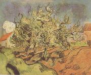 Vincent Van Gogh Landscape with Three and a House (nn04) painting